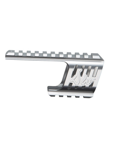 Airsoft-GunCustom CNC rail de visée pour Dan Wesson 715 SilverASGRevolver11725Accessoires