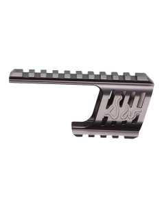 Custom CNC rail de visée pour Dan Wesson 715 Steel Grey ActionSportGames Revolver
