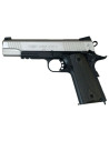 Airsoft-GunPistolet Colt 1911 Rail gun Co2 silver / noirKwcCo211750GBB