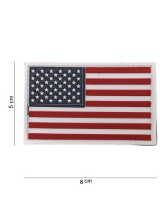 Patch PVC flag USA with white edge ACM Patchs & ID