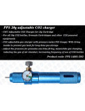 PPS chargeur de Co2 ajustable avec gauge PSI pour cartouche 12gr vue 3
