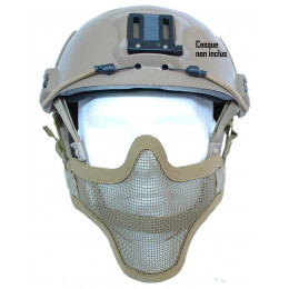 Masque de protection faciale version 1 en Tan