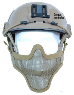 Masque de protection faciale version 1 en Tan Impact Arms Protection faciale