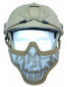 Face protection mask version 1 in Skull Tan Impact Arms Facial protection