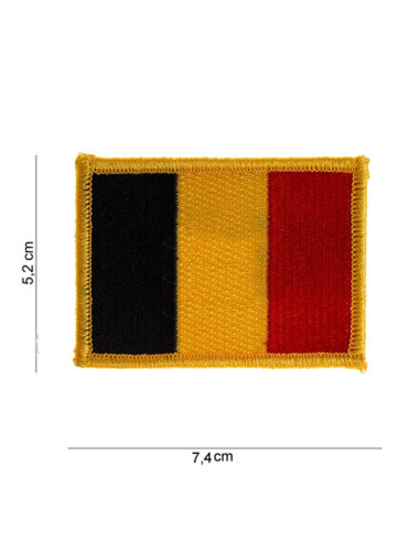 Airsoft-GunPatch drapeau BELGE avec velcroACMPatchs & ID12165