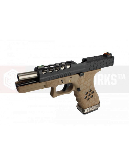 AW GBB VX0111 Hex-cut Tan / Black AW customs GBB / GNB