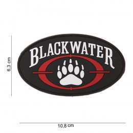 Patch logo Blackwater avec velcro en PVC