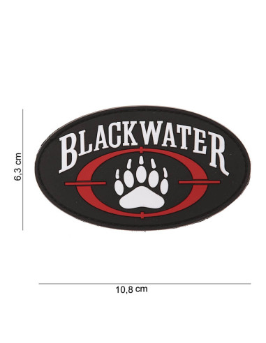 Patch logo Blackwater avec velcro en tissus