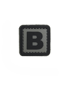 Patch PVC identification with velcro letter B Grey/black ACM Patchs & ID