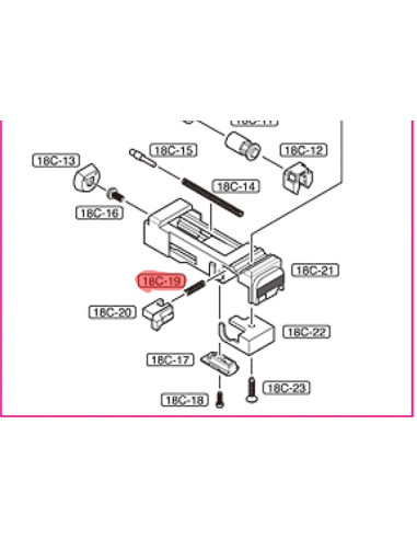Airsoft-GunRessort de sélecteur pour Glock 18C Tokyo MaruiTokyo MaruiPièces Glock12875GBB