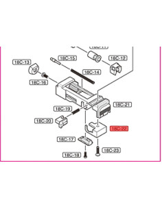 Stoppeur de sélecteur pour Glock 18C Tokyo Marui