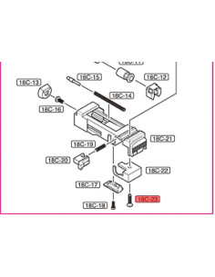 Visse pour sélecteur stoppeur pour Glock 18C Tokyo Marui