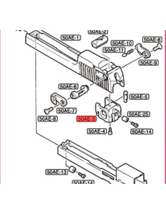 Mécanisme de sécurité pour Desert Eagle Tokyo Marui