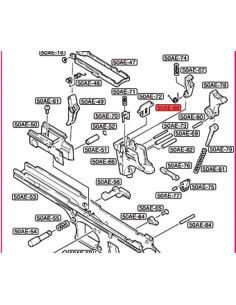 Torsion spring for Desert Eagle Tokyo Marui Tokyo Marui  Desert Eagle Parts