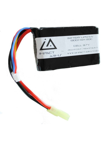 Airsoft-GunBatterie Lipo 11,1V 1300Mah 20C type PEQImpact ArmsLipo & Li-ion13065LiPo