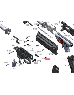 Visserie M4x25 DIN912 pour scorpion EVO3 série