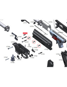 Visserie M4x25 DIN912 pour scorpion EVO3 série