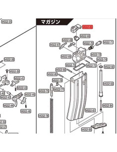 Tokyo marui lèvre supérieur de chargeur MWS