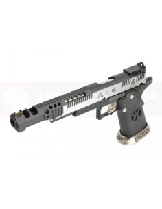 AW GBB HX2401 .38 Supercomp Black/Silver full slide AW customs GBB / GNB