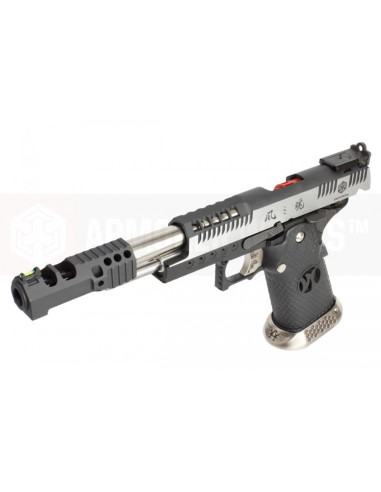 AW GBB HX2401 .38 Supercomp Black/Silver full slide AW customs GBB / GNB