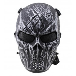 Masque tactique skull Noir/silver