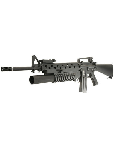 Réplique d'assaut M16A3 avec M203 AEG Noir ECEC Système E&C AEG / AEP