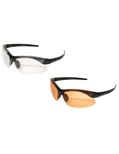 Sharp Edge Glasses with lens Tiger's Eye and Clear