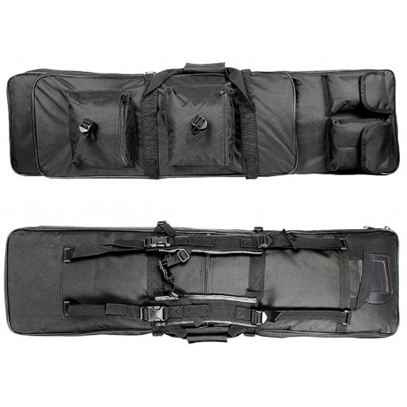 Tactical Gun bag 85cm for 2 airsoft gun + accessories Black