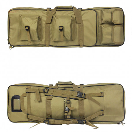 Tactical Gun bag 85cm for 2 airsoft gun + accessories Tan