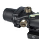 Red dot ACOG type with green optical fiber in black color pic 4