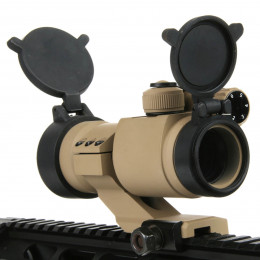 Red dot type Aimpoint M2 oblique mount in Dark Earth color