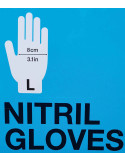 Boites de 100 Gants de protection MTN au Nitril en taille L vue 2
