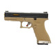 WE Glock 17 T6 Tan/Black/Gold pic 3