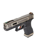 WE Glock 17 T7 Argent/Noir vue 2