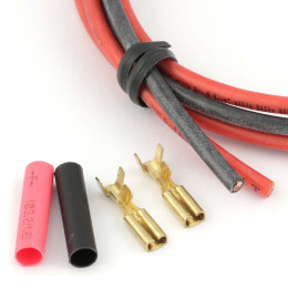 Cable électrique basse résistance 2x60cm avec connecteurs moteur
