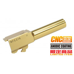 Guarder Canon externe CNC Titanium Gold pour G26 Marui