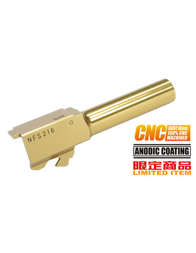 Guarder Canon externe CNC Titanium Gold pour G26 Marui