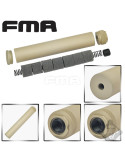 Aluminium Silencer Specwar-II Tan of 230mm in 14mm CW and CCW pic 2
