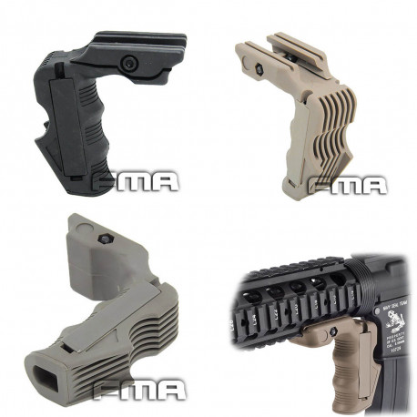 Vertical Magwell and grip for rail picatinny