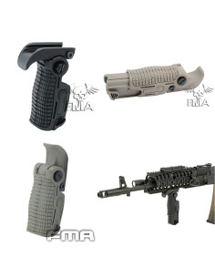 Poignee verticale inclinable et extensible pour rail picatinny FMA Poignee frontale