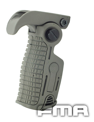 Poignee verticale inclinable et extensible pour rail picatinny FMA Poignee frontale
