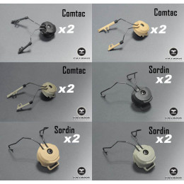 Headset Mount Comtac / Sordin for ARC of Helmet