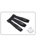 Set of 3pcs strap buckle MOLLE 5" Black