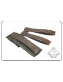 Set of 3pcs strap buckle MOLLE 5" Dark Earth pic 3