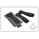 Set of 3pcs strap buckle MOLLE 3" Black pic 3