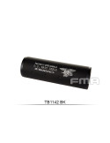 Aluminium Silencer Navy Force Black of 107mm in 14mm CW and CCW