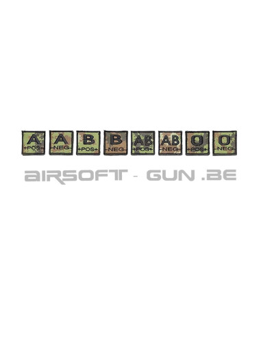 Airsoft-GunPatch velcro groupe sanguin vegetato italienDefcon 5 italyPatchs & ID2463