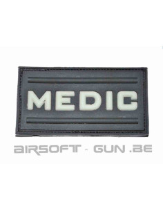 PATCH VELCRO BLACK MEDIC