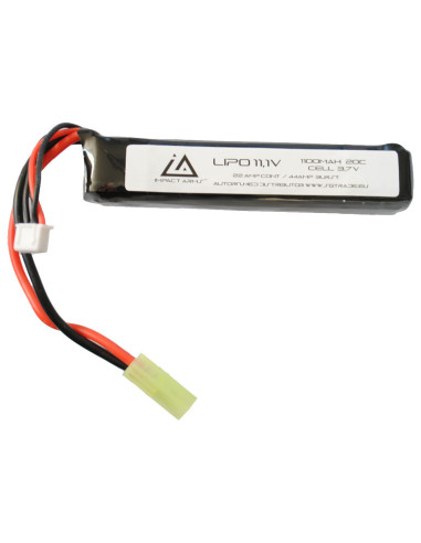 Batterie Lipo 11,1V 1100Mah 20C type stick Mini Tamiya Impact Arms Lipo & Li-ion