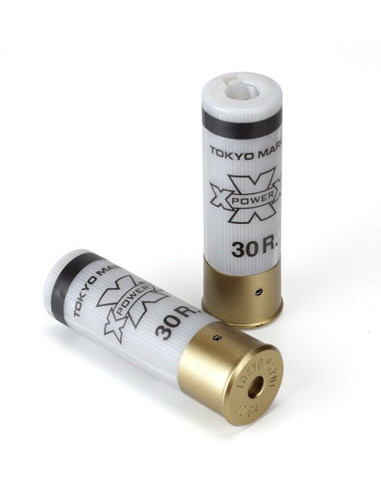 Airsoft-GunTokyo Marui nouvelle cartouche shotgun 30 billes Blanche 2 pcsTokyo MaruiFusil a pompe32105Fusil à pompe